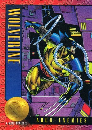 SkyBox X-Men: Series 2 Base Card 49 Wolverine vs. Omega Red