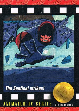 SkyBox X-Men: Series 2 Base Card 92 The Sentinel strikes!