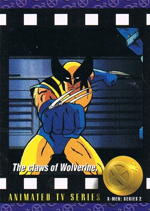 SkyBox X-Men: Series 2 Base Card 98 The claws of Wolverine.