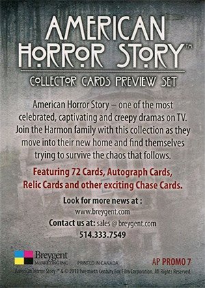 Breygent Marketing American Horror Story Collector Cards Preview Set Promos AP Promo 7 