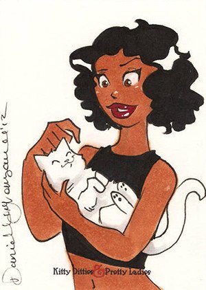 5FINITY Productions Kitty Ditties & Pretty Ladies Sketch Card  Danielle Gransaull (85)