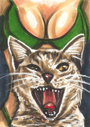 5FINITY Productions Kitty Ditties & Pretty Ladies Sketch Card  Ashleigh Popplewell (24)
