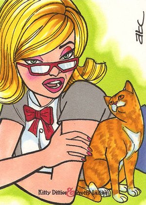 5FINITY Productions Kitty Ditties & Pretty Ladies Sketch Card  Adam Cleveland (85)