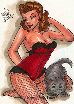 5FINITY Productions Kitty Ditties & Pretty Ladies Sketch Card  Penelope Gaylord (12)