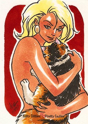5FINITY Productions Kitty Ditties & Pretty Ladies Sketch Card  Irma Ahmed (12)