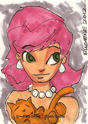 5FINITY Productions Kitty Ditties & Pretty Ladies Sketch Card  Eugene Commodore (32)