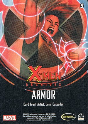 Rittenhouse Archives X-Men Archives Base Card 3 Armor