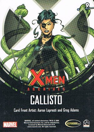 Rittenhouse Archives X-Men Archives Base Card 9 Callisto