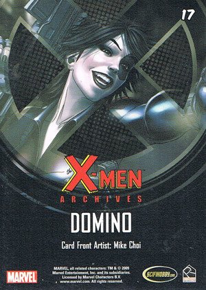 Rittenhouse Archives X-Men Archives Base Card 17 Domino