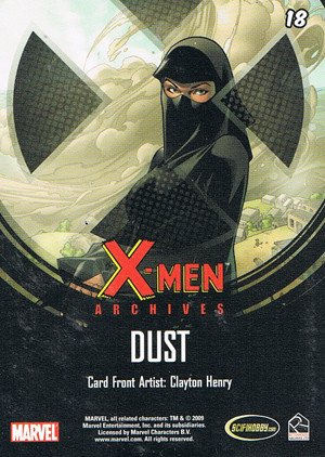 Rittenhouse Archives X-Men Archives Base Card 18 Dust
