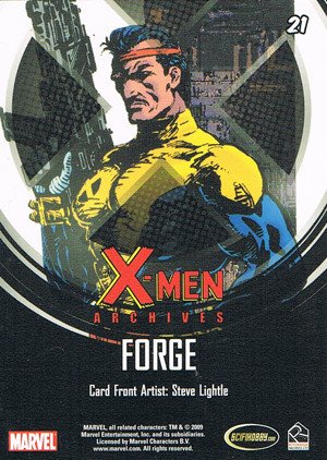 Rittenhouse Archives X-Men Archives Base Card 21 Forge