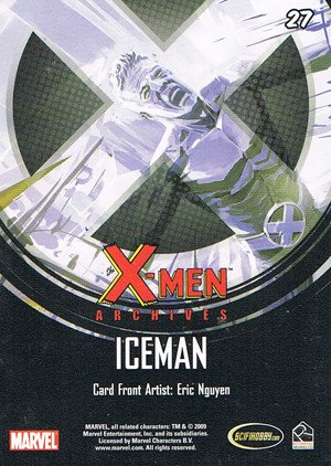 Rittenhouse Archives X-Men Archives Base Card 27 Iceman