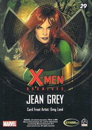 Rittenhouse Archives X-Men Archives Base Card 29 Jean Grey