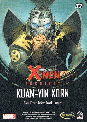 Rittenhouse Archives X-Men Archives Base Card 32 Kuan-Yin Xorn
