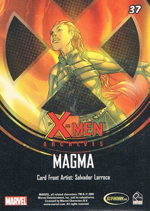 Rittenhouse Archives X-Men Archives Base Card 37 Magma