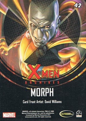 Rittenhouse Archives X-Men Archives Base Card 42 Morph
