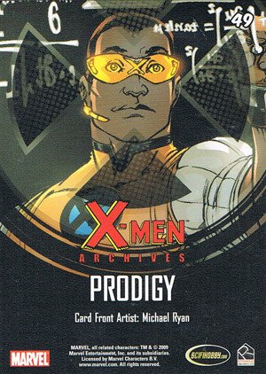 Rittenhouse Archives X-Men Archives Base Card 49 Prodigy