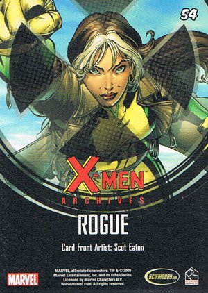 Rittenhouse Archives X-Men Archives Base Card 54 Rogue