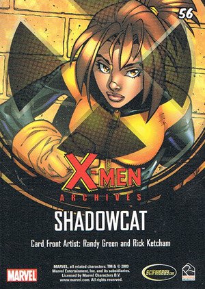 Rittenhouse Archives X-Men Archives Base Card 56 Shadowcat