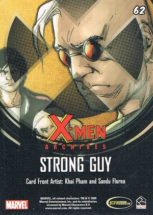 Rittenhouse Archives X-Men Archives Base Card 62 Strong Guy