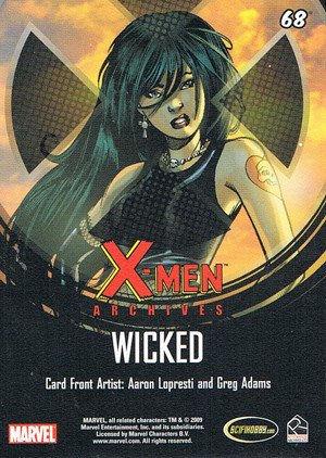 Rittenhouse Archives X-Men Archives Base Card 68 Wicked