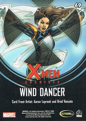 Rittenhouse Archives X-Men Archives Base Card 69 Wind Dancer
