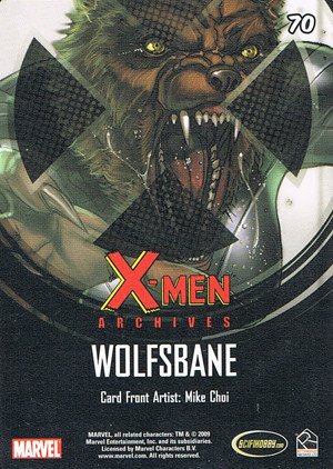 Rittenhouse Archives X-Men Archives Base Card 70 Wolfsbane