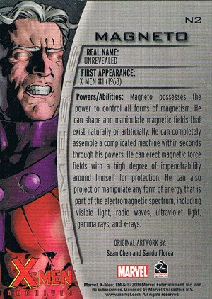Rittenhouse Archives X-Men Archives Nemesis Card N2 Magneto