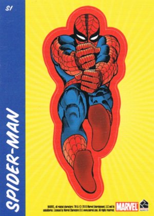 Rittenhouse Archives Marvel 70th Anniversary Sticker Card S1 Spider-Man