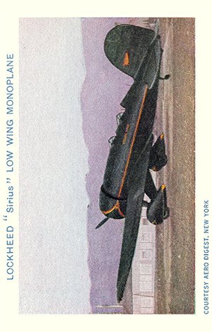 New England Confectionery Airplane Pictures Base Card 3 Lockheed Sirius Low Wing Monoplane