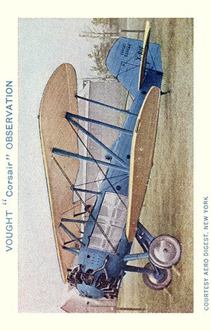 New England Confectionery Airplane Pictures Base Card 4 Vought Corsair Observation