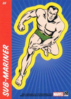 Rittenhouse Archives Marvel 70th Anniversary Sticker Card S6 Sub-Mariner