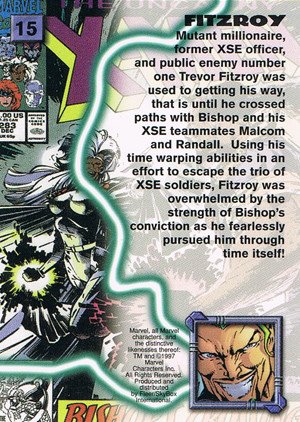 Fleer/Skybox X-Men '97 Timelines (Marvel Premium) Base Card 15 Fitzroy