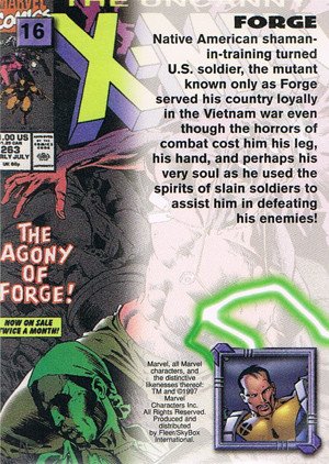 Fleer/Skybox X-Men '97 Timelines (Marvel Premium) Base Card 16 Forge