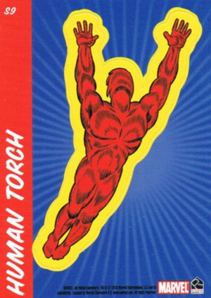 Rittenhouse Archives Marvel 70th Anniversary Sticker Card S9 Human Torch