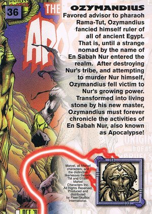 Fleer/Skybox X-Men '97 Timelines (Marvel Premium) Base Card 36 Ozymandius