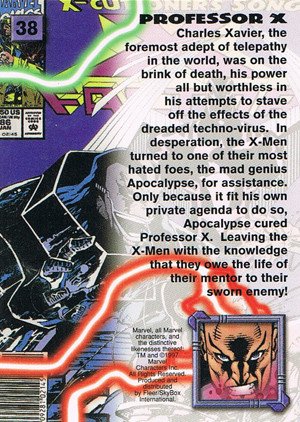 Fleer/Skybox X-Men '97 Timelines (Marvel Premium) Base Card 38 Professor X