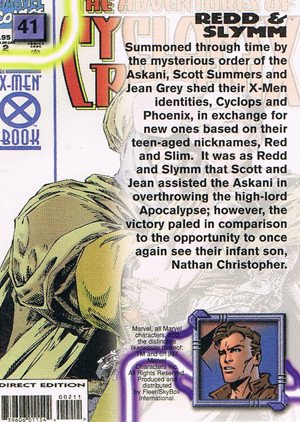 Fleer/Skybox X-Men '97 Timelines (Marvel Premium) Base Card 41 Redd & Slymm