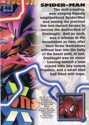 Fleer/Skybox X-Men '97 Timelines (Marvel Premium) Base Card 46 Spider-Man