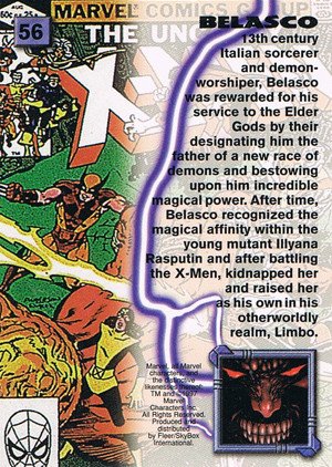 Fleer/Skybox X-Men '97 Timelines (Marvel Premium) Base Card 56 Belasco