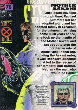 Fleer/Skybox X-Men '97 Timelines (Marvel Premium) Base Card 70 Mother Askani