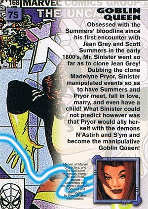 Fleer/Skybox X-Men '97 Timelines (Marvel Premium) Base Card 75 Goblin Queen