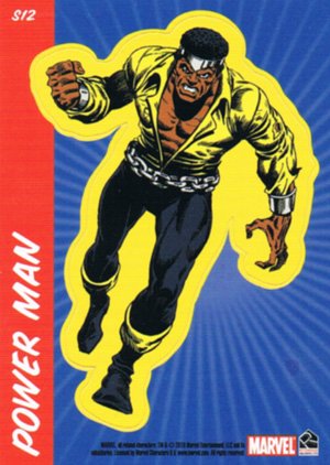 Rittenhouse Archives Marvel 70th Anniversary Sticker Card S12 Power Man
