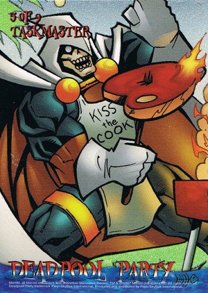 Fleer/Skybox X-Men '97 Timelines (Marvel Premium) Deadpool Party Card 5 of 9 Taskmaster