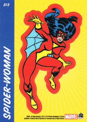 Rittenhouse Archives Marvel 70th Anniversary Sticker Card S13 Spider-Woman