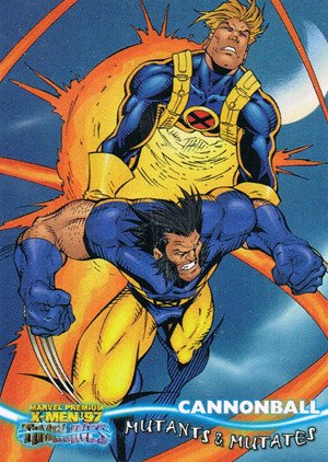 Fleer/Skybox X-Men '97 Timelines (Marvel Premium) Base Card 7 Cannonball