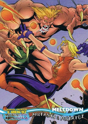 Fleer/Skybox X-Men '97 Timelines (Marvel Premium) Base Card 32 Meltdown