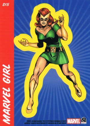 Rittenhouse Archives Marvel 70th Anniversary Sticker Card S15 Marvel Girl