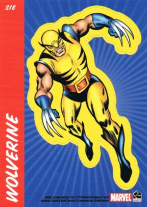 Rittenhouse Archives Marvel 70th Anniversary Sticker Card S18 Wolverine