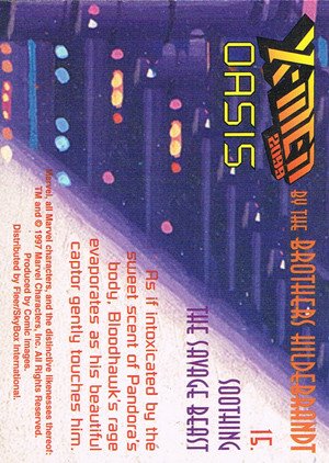 Fleer/Skybox X-Men 2099: Oasis Base Card 15 Soothing the Savage Beast